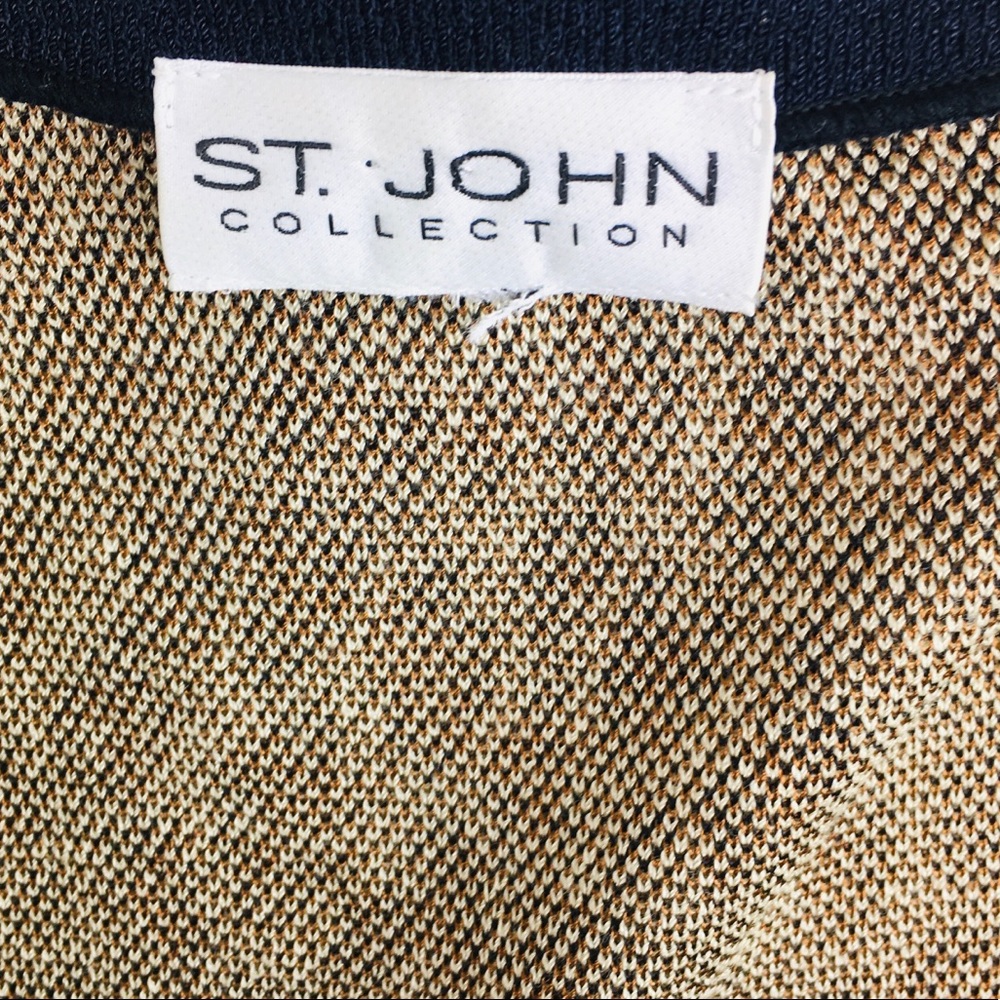 St. John Collection Leopard Zip Blazer - Picture 4 of 6